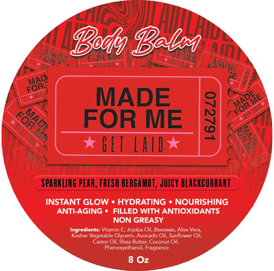 BODY BALM • Made For Me • Sparkling Pear, Fresh Bergamot, Juicy Blackcurrant